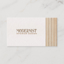 Hout & Betonarchitectuur, Interieurontwerp Visitekaartje