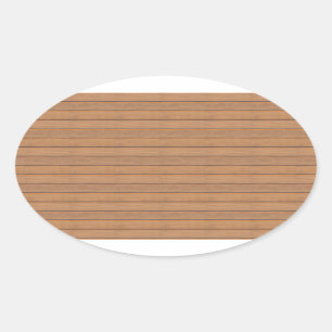 Hout blanco Natuur Elegant aangepaste Sjabloon Ovale Sticker