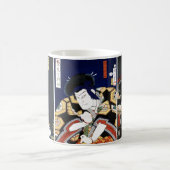 Hout Block Print Samurai Coffee Koffiemok (Center)