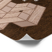 Hout Blokken Weddenschap Poster (Hoek)