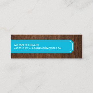 Hout Blue Calling Card Contactkaartje