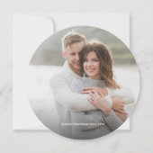 Hout boomstam Rustic Wedding Save the date foto Kaart (Achterkant)