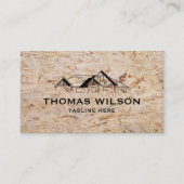 Hout Bouw Handyman Carpenter Gereedschap Hout Visitekaartje (Voorkant)