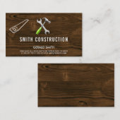 Hout | Bouwtimmerwerk | Bouwer Visitekaartje (Voorkant / Achterkant)