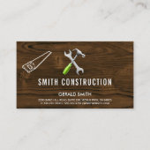 Hout | Bouwtimmerwerk | Bouwer Visitekaartje (Voorkant)