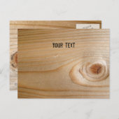 Hout Briefkaart (Voorkant / Achterkant)