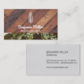 Hout | Brouwerij | Artisan Visitekaartje (Voorkant / Achterkant)