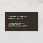 Hout Brown Personal Trainer Fitness Visitekaartje (Achterkant)