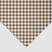 Hout Bruine Gingham Tissuepapier (Detail)