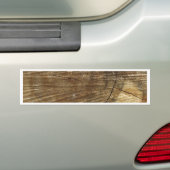 hout bumpersticker (Op auto)
