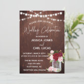 Hout Burgundy Blush Roze roze roze roze argellicht Kaart (Staand voorkant)