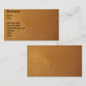 Hout - burl visitekaartje (Voorkant / Achterkant)