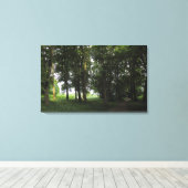 Hout, Bute Park Cardiff Canvas Afdruk (Insitu (Houten vloer))