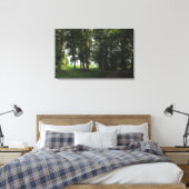 Hout, Bute Park Cardiff Canvas Afdruk (Insitu (Slaapkamer))