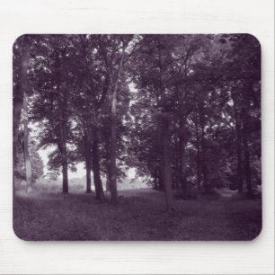 Hout, Bute Park Cardiff - Paarse toned BW Muismat