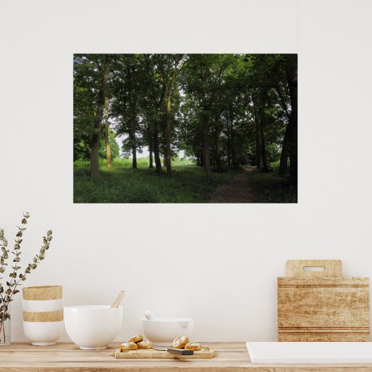 Hout, Bute Park Cardiff Poster (Keuken)