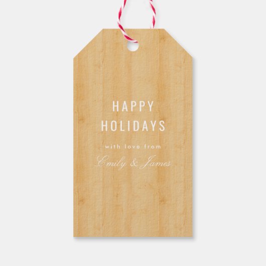 Hout Cadeaulabel (Achterkant)