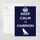 HOUT-CALM-AND-CARRION BRIEFKAART (Voorkant / Achterkant)