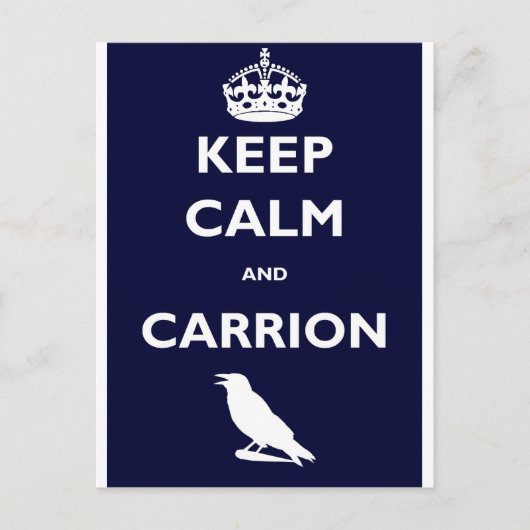 HOUT-CALM-AND-CARRION BRIEFKAART (Voorkant)