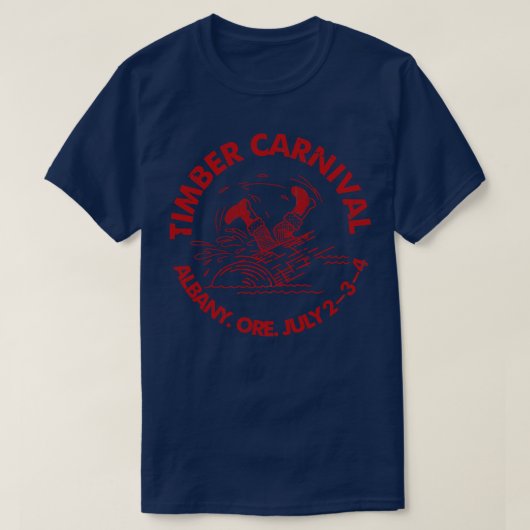 Hout carnaval Albany Oregon T-shirt (Design voorkant)