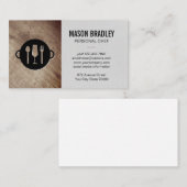 Hout | Catering-Logo Visitekaartje (Voorkant / Achterkant)