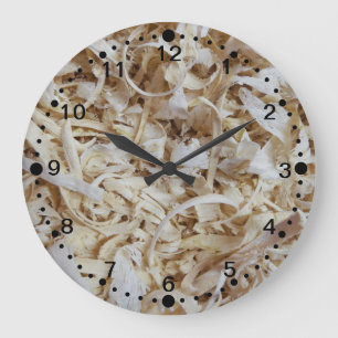 Hout Chips Novelty Clock voor houtwerkers met notu Grote Klok