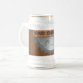 Hout Choppin Time Stein Bierpul (Voorkant links)