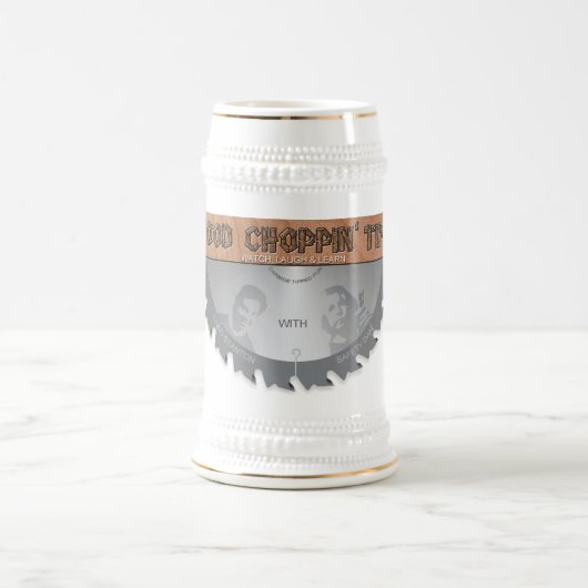 Hout Choppin' Time Stein (geen achtergrond) Bierpul (Center)