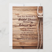 hout Cowboy Boots Western land vrijgezellenfeest Kaart (Achterkant)