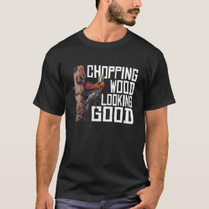 Hout dat hout bedekt die er goed uitziet t-shirt