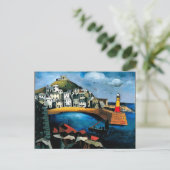 Hout - De haven Briefkaart (Staand voorkant)