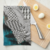 Hout de Howling Wolf Keuken Handdoeken (Quarter Fold)