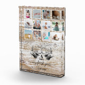 Hout Deer Baby's eerste jaar Foto Collage (Rechts)