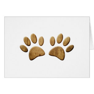 Hout Dog Paw Print