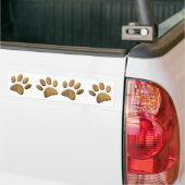 Hout Dog Paw Print Bumpersticker (Op Truck)