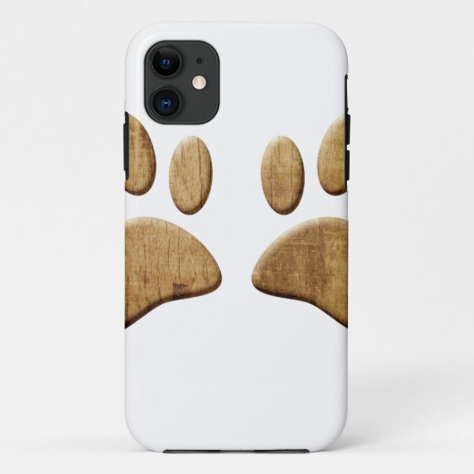 Hout Dog Paw Print Case-Mate iPhone Case (Achterkant)