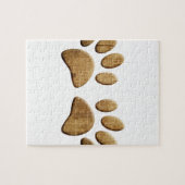 Hout Dog Paw Print Legpuzzel (Horizontaal)