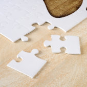 Hout Dog Paw Print Legpuzzel (Zijkant)