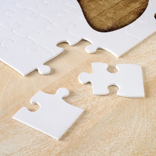 Hout Dog Paw Print Legpuzzel (Zijkant)