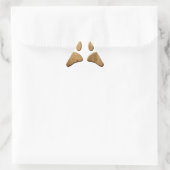 Hout Dog Paw Print Sticker (Tas)
