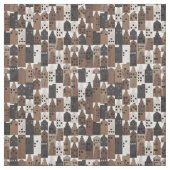 Hout dorpsstof stof (Swatch)
