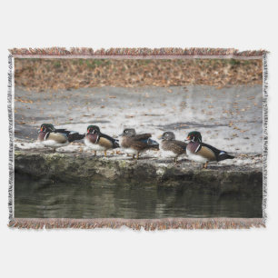 Hout Duck Birds Throw Blanket Deken