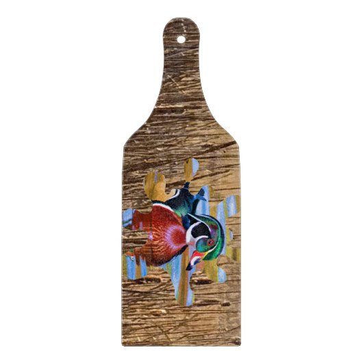 Hout Duck Cutting Board, Duck Hunting Snijplank (Voorkant)