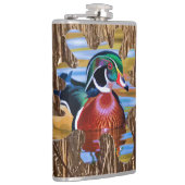 Hout Duck Flask, Duck Hunting Heupfles (Rechts)