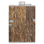 Hout Duck Flask, Duck Hunting Heupfles (Achterkant)