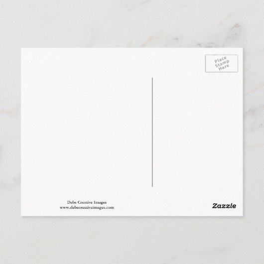 Hout Duck in een vijver Briefkaart (Achterkant)