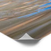 Hout Duck in een vijver Poster (Hoek)