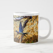 Hout Duck in Flight Grote Koffiekop (Rechts)