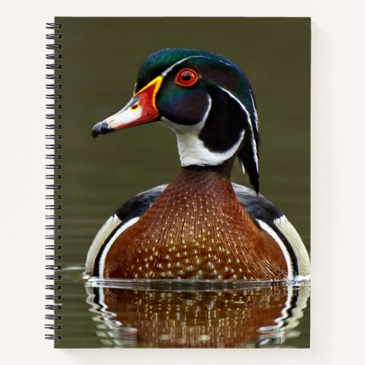 Hout Duck on Water Notitieboek (Voorkant)