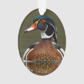 Hout Duck on Water Ornament (achterkant)